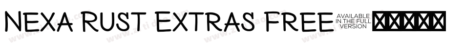 Nexa Rust Extras Free字体转换